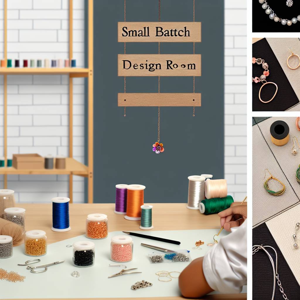 小ロット対応OEM企画室でのアクセサリー製作イメージ